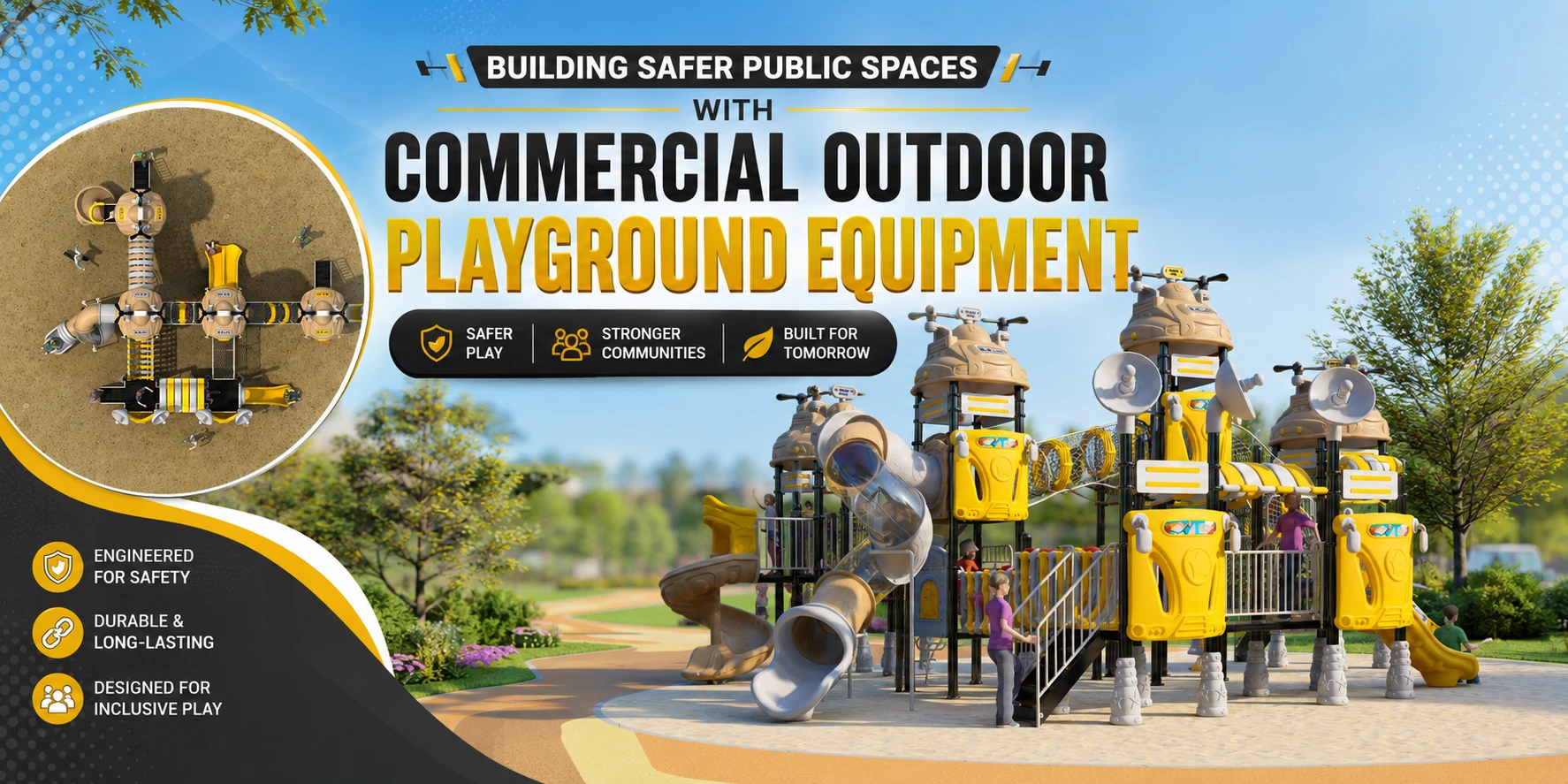 Building Safer Public Spaces with Commercial Outdoor Playground Equipment