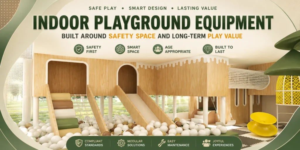 Indoor Playground Equipment Built Around Safety Space And Long-Term Play Value