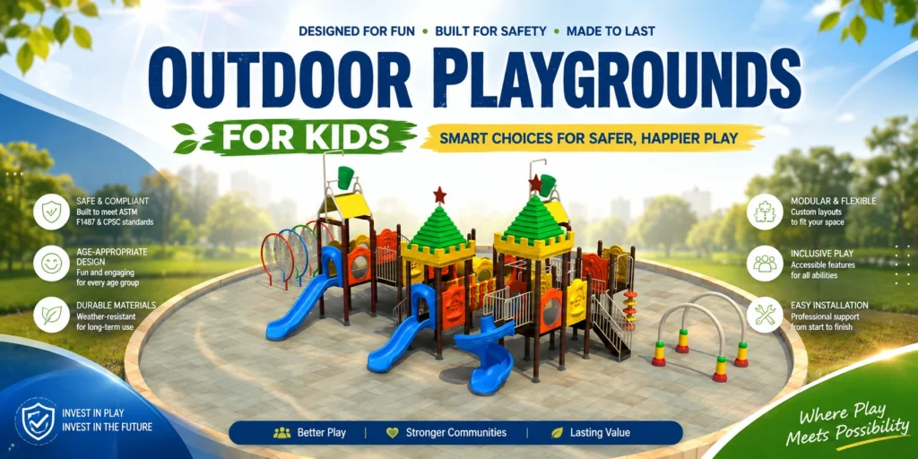 Outdoor Playgrounds For Kids Built For Safer Play Smarter Choices And Lasting Value