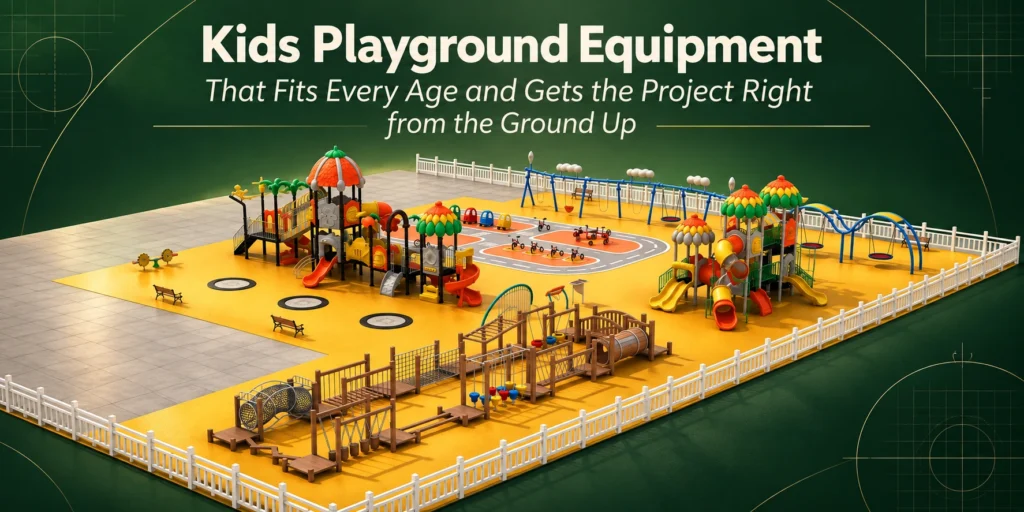 Kids Playground Equipment That Fits Every Age And Gets The Project Right from The Ground Up