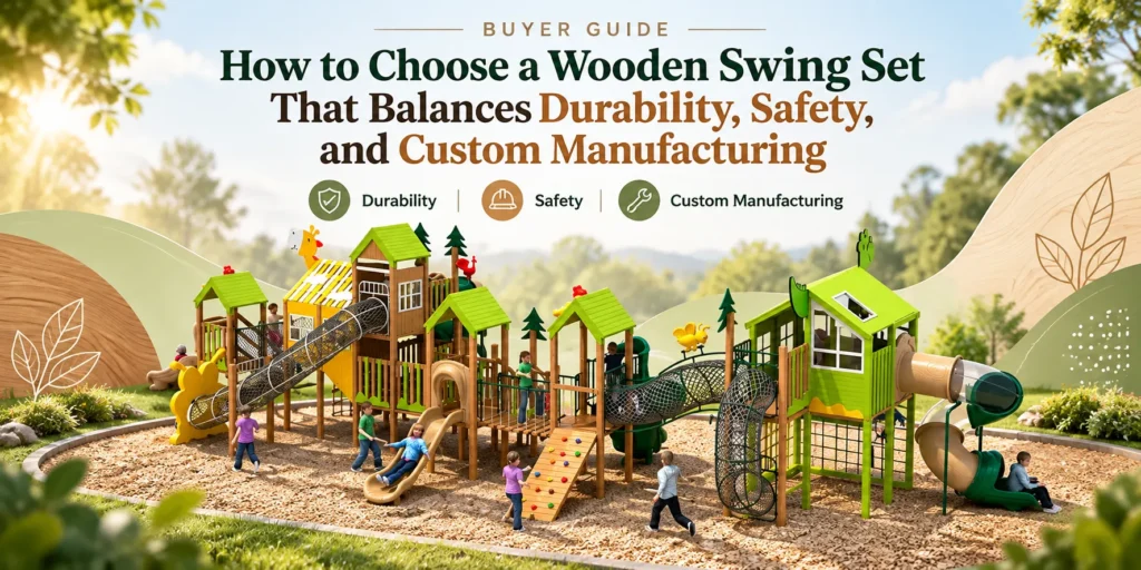 How To Choose A Wooden Swing Set That Balances Durability, Safety, And Custom Manufacturing